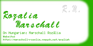 rozalia marschall business card